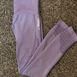 purple gymshark leggings
